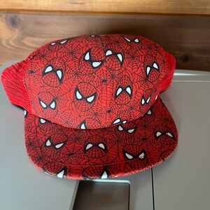 Red Spider-Man Patterned Cap